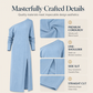 Robe femme à épaules dénudées et fente sur le côté