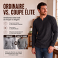 Chemise pour homme en maille gaufree, col V, coupe slim
