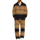 Ensemble de survêtement pour homme composé d'un sweat-shirt à demi-zip imprimé et d'un pantalon