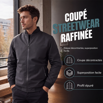 Blouson bomber décontracté classique pour homme
