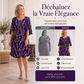 Robe femme à imprimé fleuri et volants étagés