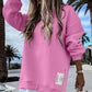 Robe Sweat de Pull Décontractée à Manches Longues et Fente Zippée