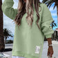 Robe Sweat de Pull Décontractée à Manches Longues et Fente Zippée