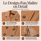 Manteau femme croisé en mélange de laine
