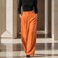 Pantalon de costume taille haute jambe large pour femme