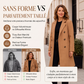 Manteau femme croisé en mélange de laine