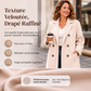 Manteau femme croisé en mélange de laine