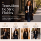 Manteau femme croisé en mélange de laine