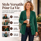 Blazer en daim pour femme