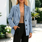 Blazer en daim pour femme