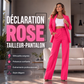 Ensemble blazer élégant et pantalon droit pour femme
