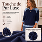 Sweat à manches longues pour femme en jean patchwork