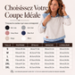 Sweat à manches longues pour femme en jean patchwork