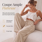 Pantalon décontracté pour femme, coupe ample avec cordon de serrage