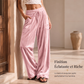Pantalon décontracté pour femme, coupe ample avec cordon de serrage