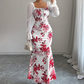 Robe évasée élégante à imprimé floral pour femme