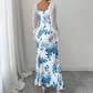 Robe évasée élégante à imprimé floral pour femme