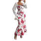 Robe évasée élégante à imprimé floral pour femme