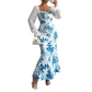 Robe évasée élégante à imprimé floral pour femme