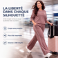 Ensemble haut et pantalon décontracté à manches courtes pour femme