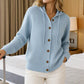 Cardigan en maille à capuche confortable pour femme