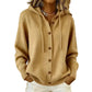 Cardigan en maille à capuche confortable pour femme