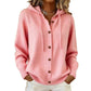 Cardigan en maille à capuche confortable pour femme