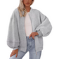 Veste sweat oversize zippée pour femme