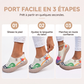 Chaussures à talon caché pour femmes, respirantes et à enfiler