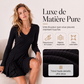 Robe trapèze en maille à manches longues pour femme