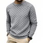Sweat à col rond pour homme avec imprimé damier