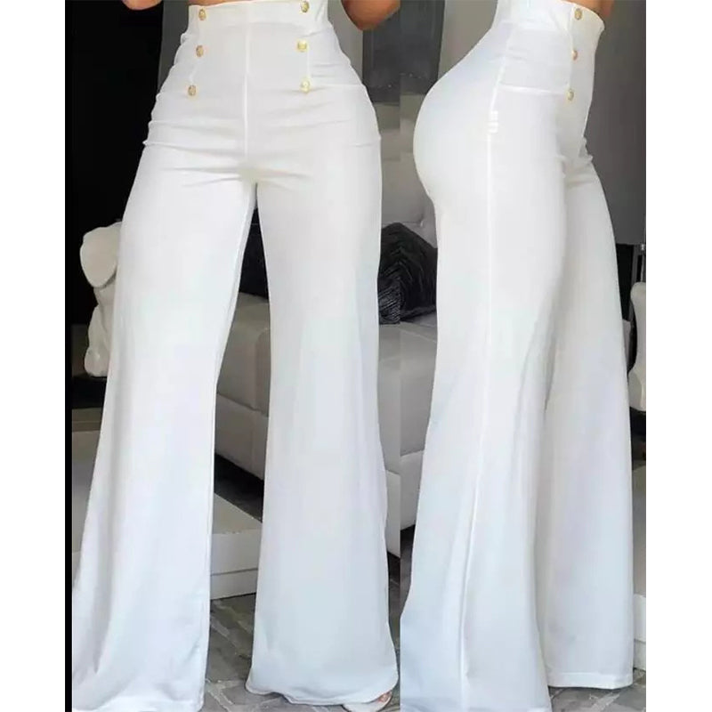 Pantalon évasé extensible et flatteur pour femme