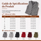 Gilet en tweed à chevrons avec col revers vintage pour homme