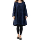 Robe décontractée pour femme à manches longues et col rond, coupe A