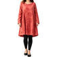 Robe décontractée pour femme à manches longues et col rond, coupe A