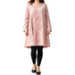 Robe décontractée pour femme à manches longues et col rond, coupe A