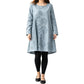 Robe décontractée pour femme à manches longues et col rond, coupe A
