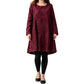 Robe décontractée pour femme à manches longues et col rond, coupe A