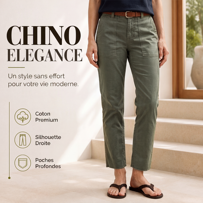 Pantalon cargo décontracté à jambes droites pour femme