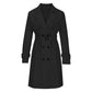 Trench-coat croisé décontracté pour femme