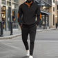 🎁 Soldes exceptionnels 50 % DE RÉDUCTION 🔥 Ensemble sweat-shirt et pantalon décontractés à demi-zip en tricot pour homme