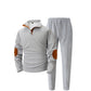🎁 Soldes exceptionnels 50 % DE RÉDUCTION 🔥 Ensemble sweat-shirt et pantalon décontractés à demi-zip en tricot pour homme