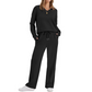 Ensemble de détente 2 pièces pour femmes : haut décontracté et pantalon