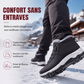 Bottes de neige chaudes à enfiler pour hommes, hiver