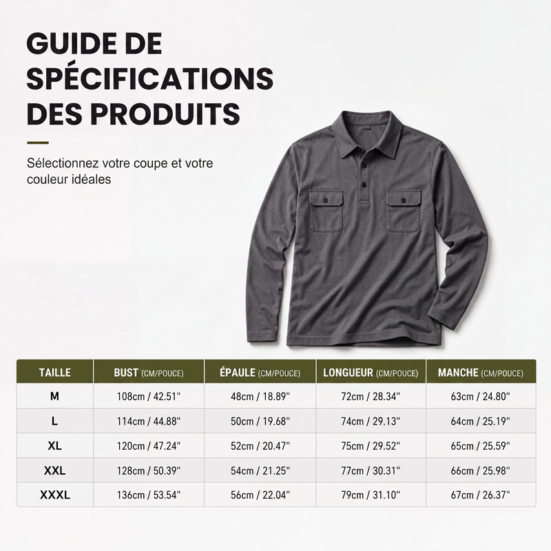Chemise confortable pour toute la journée