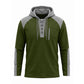 Sweat à capuche décontracté en maille color-block pour homme