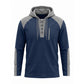 Sweat à capuche décontracté en maille color-block pour homme