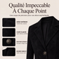 Blazer ajusté pour femme en daim