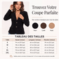 Blazer ajusté pour femme en daim