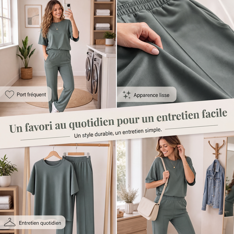 Ensemble de détente féminin au style chic décontracté